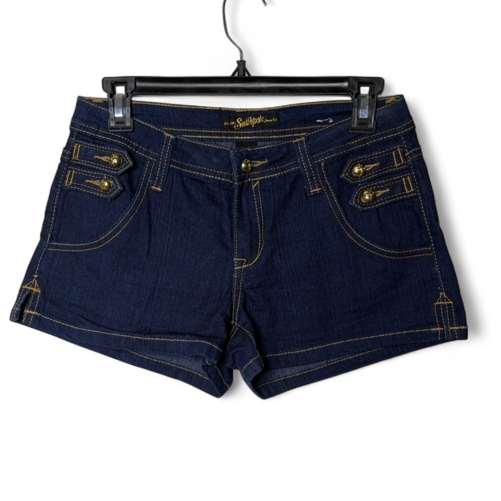 Southpole Y2K Denim Shorts Women’s Sz 5 Blue Jean Streetwear Retro